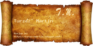Turzó Martin névjegykártya